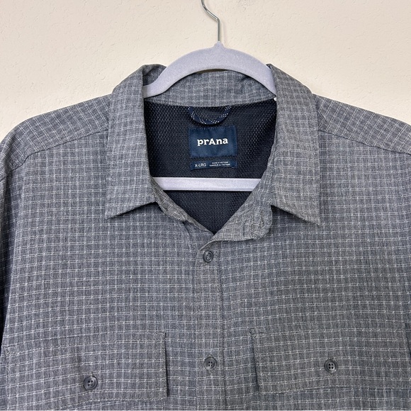 Prana Garvan Long Sleeve Shirt Gray Men's Size XL Outdoor Active # M21212643 - Picture 3 of 12